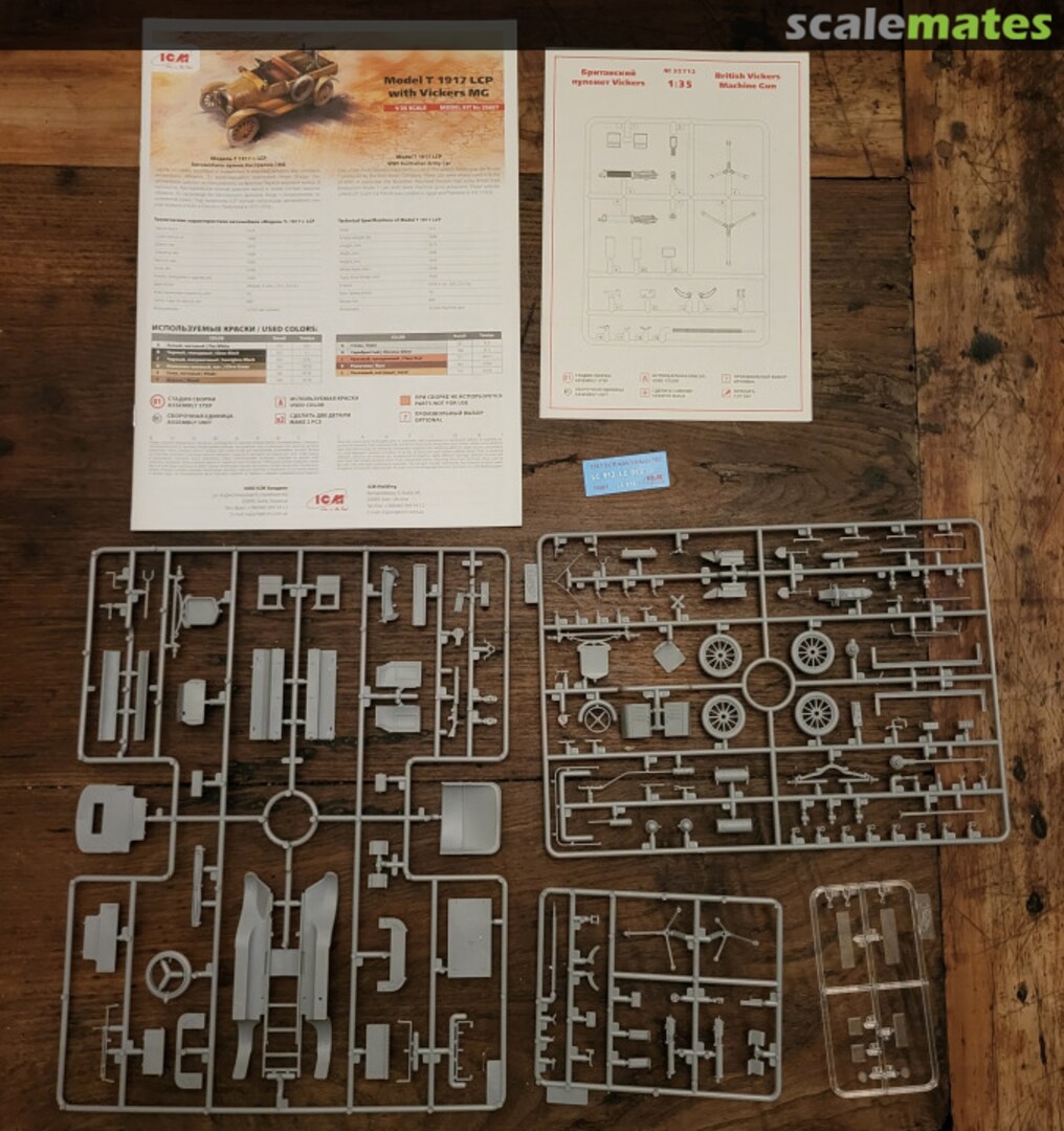 Contents Model T 1917 LCP with Vickers MG 35607 ICM