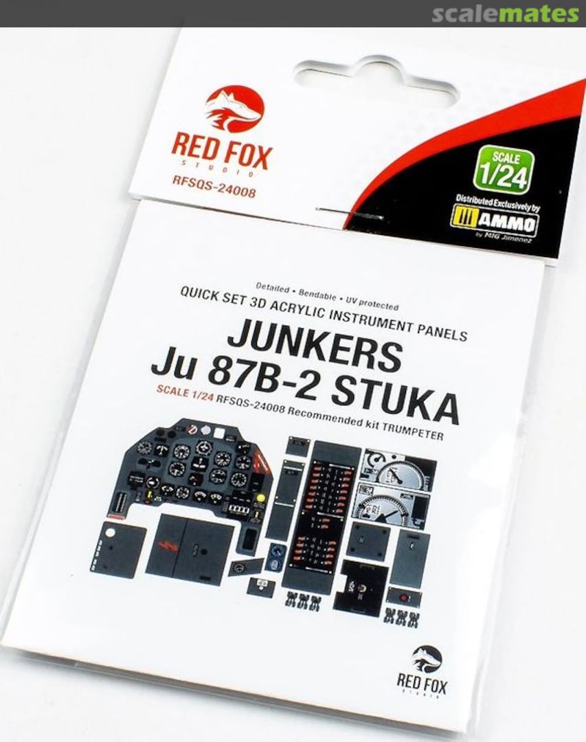 Boxart Junkers Ju 87B-2 STUKA RFSQS-24008 Red Fox Studio Boxart Junkers Ju 87B-2 STUKA RFSQS-24008 Red Fox Studio