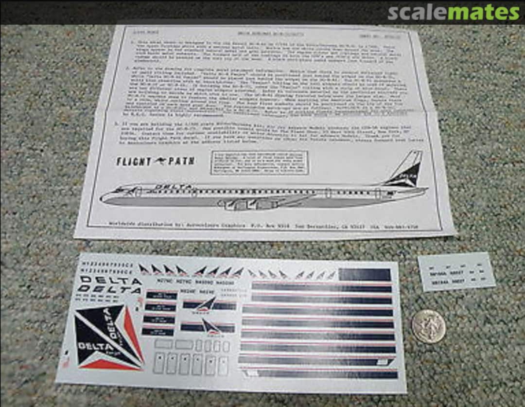 Boxart Delta Airlines DC-8-51/61/71 FP44-31 Flightpath Decals Boxart Delta Airlines DC-8-51/61/71 FP44-31 Flightpath Decals