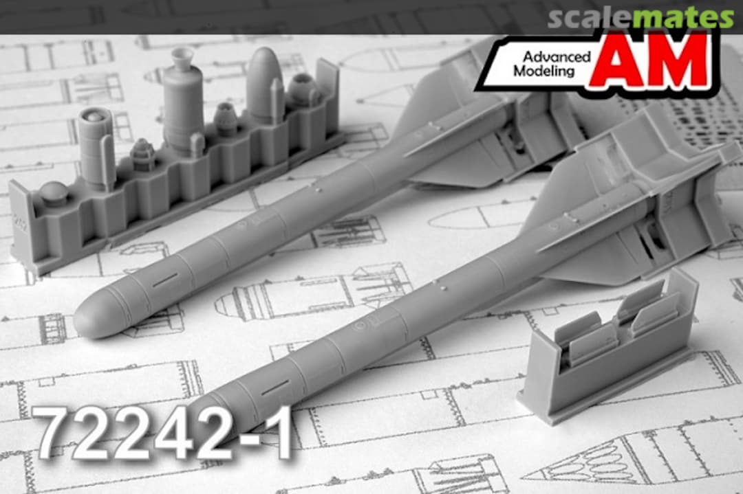 Boxart Kh-59MK Air to Surface missile with AKU-58 (set contains two Kh-58MK missiles and two AKU-58 AMC 72242-1 Amigo Models Boxart Kh-59MK Air to Surface missile with AKU-58 (set contains two Kh-58MK missiles and two AKU-58 AMC 72242-1 Amigo Models