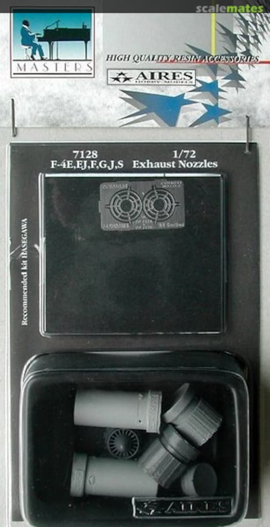 Boxart F-4E, EJ, F, G, J, S Phantom II Exhaust Nozzles 7128 Aires Boxart F-4E, EJ, F, G, J, S Phantom II Exhaust Nozzles 7128 Aires