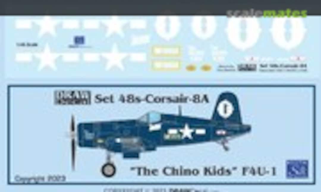 1:48 “The Chino Kids” F4U-1 (Draw Decal 48-Corsair-8A) 48-Corsair-8A