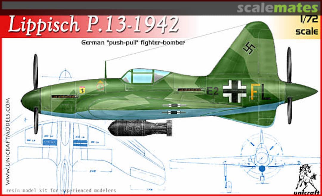Boxart Lippisch P.13-1942 Unicraft Models Boxart Lippisch P.13-1942 Unicraft Models