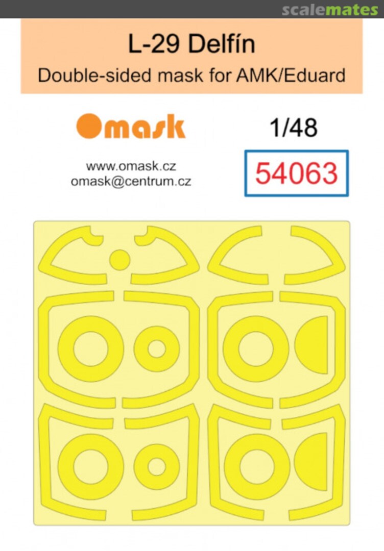 Boxart L-29 Delfin Double Sided Mask (For AMK / Eduard) 54063 Omask Boxart L-29 Delfin Double Sided Mask (For AMK / Eduard) 54063 Omask