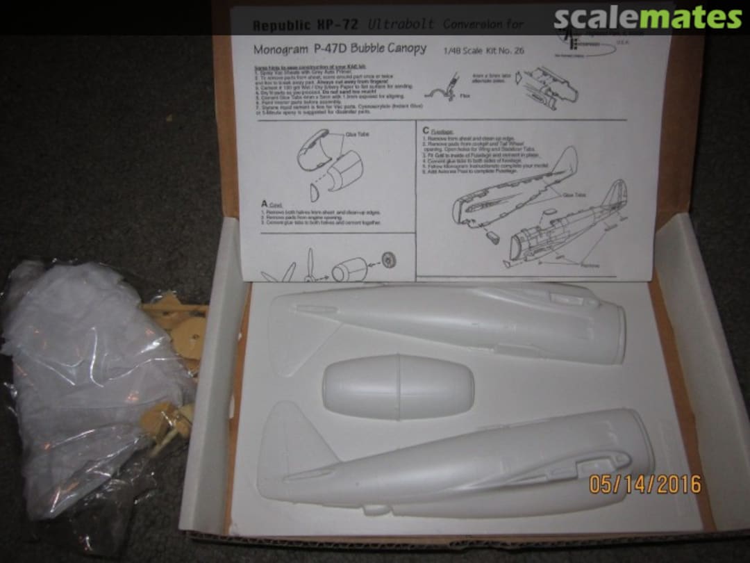 Boxart XP-72 Ultrabolt Conversion 26 Koster Aero Enterprises Boxart XP-72 Ultrabolt Conversion 26 Koster Aero Enterprises