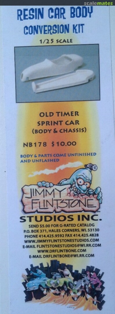Boxart Old Timer Sprint Car (Body & Chassis) NB178 Jimmy Flintstone Boxart Old Timer Sprint Car (Body & Chassis) NB178 Jimmy Flintstone