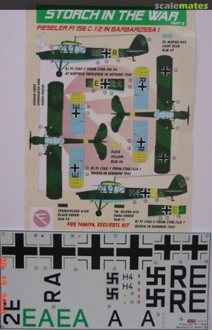 Boxart Fieseler Fi 156 C-1/2 Storch DEC4846 Kora Models Boxart Fieseler Fi 156 C-1/2 Storch DEC4846 Kora Models