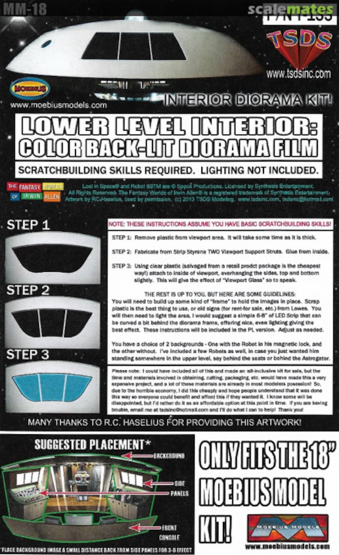 Boxart LiS Jupiter 2 Spaceship 18" Lower-Level Color Interior T-133 TSDS Boxart LiS Jupiter 2 Spaceship 18" Lower-Level Color Interior T-133 TSDS