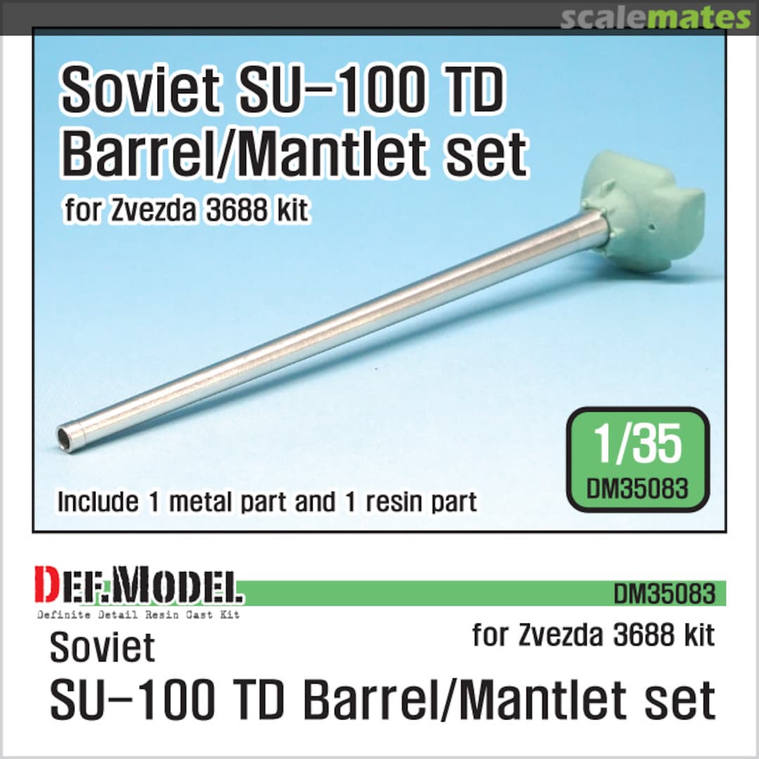 Boxart SU-100 TD D-10S Barrel / Mantlet set DM35083 Def.Model Boxart SU-100 TD D-10S Barrel / Mantlet set DM35083 Def.Model