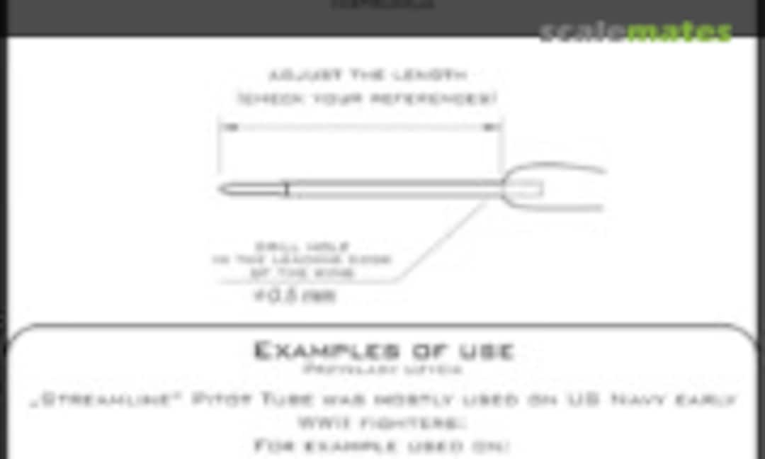 1:48 US WWII pitot tube streamline type (Master AM-48-158)