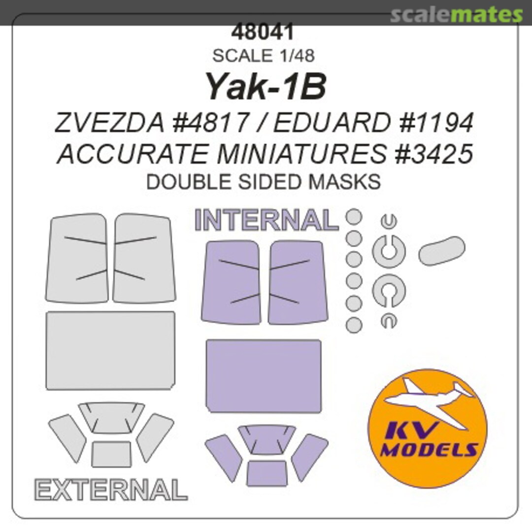 Boxart Yakovlev Yak-1B 48041 KV Models Boxart Yakovlev Yak-1B 48041 KV Models