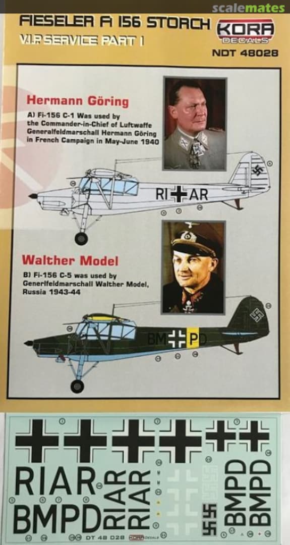 Boxart Fieseler Fi 156 Storch NDT48028 Kora Models