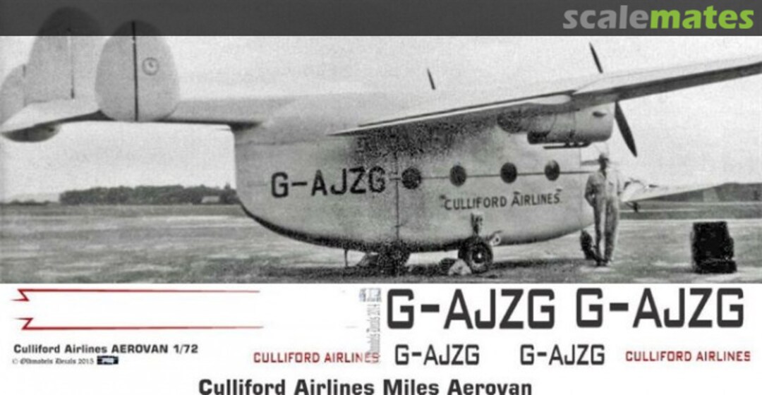 Boxart Culliford Airlines Miles Aerovan OMD0834 Oldmodels Decals Boxart Culliford Airlines Miles Aerovan OMD0834 Oldmodels Decals