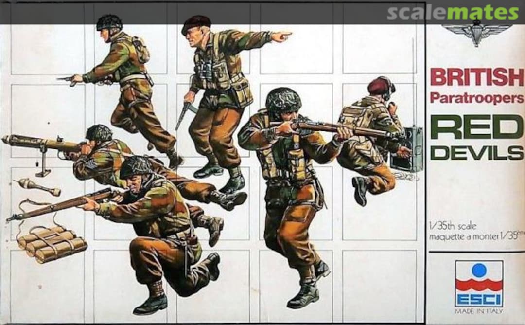 Boxart British Paratroopers Red Devils 5002 ESCI Boxart British Paratroopers Red Devils 5002 ESCI