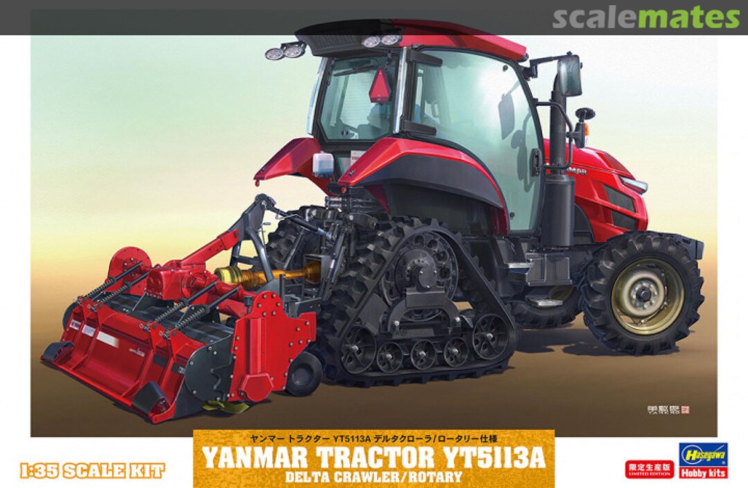 Boxart Yanmar Tractor YT5113A Delta Crawler/Rotary 66107 Hasegawa Boxart Yanmar Tractor YT5113A Delta Crawler/Rotary 66107 Hasegawa