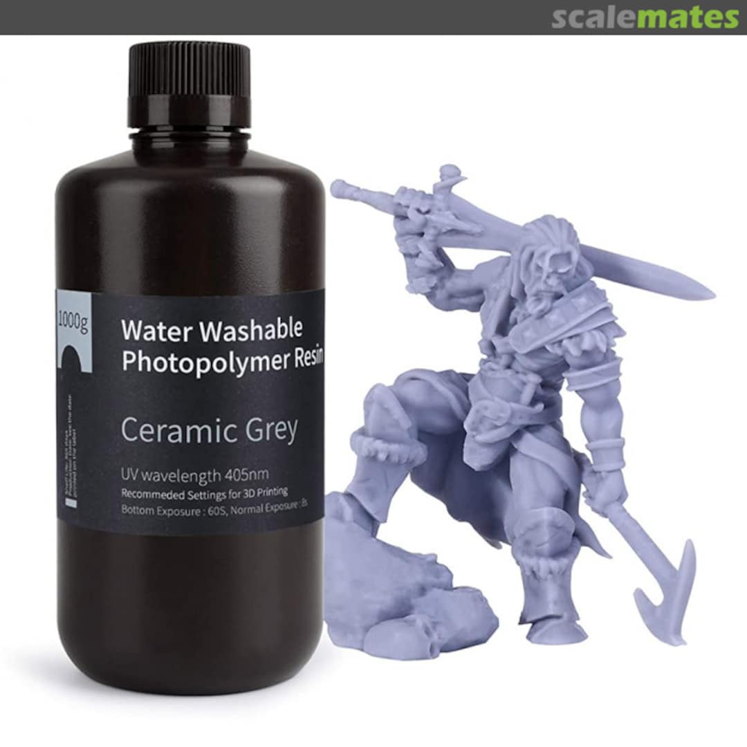 Boxart ELEGOO Rapid Resin Water Washable for 3D Printer LCD UV Hardening Resin 405nm Standard Photopolymer Resin for LCD 3D Printing GE-GYE-3D-040 ELEGOO Boxart ELEGOO Rapid Resin Water Washable for 3D Printer LCD UV Hardening Resin 405nm Standard Photopolymer Resin for LCD 3D Printing GE-GYE-3D-040 ELEGOO