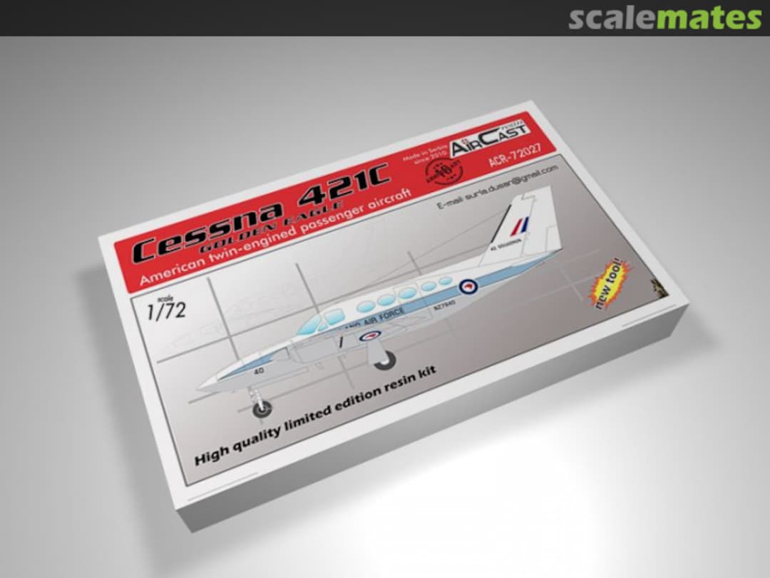 Boxart Cessna 421C Golden Eagle ACR-72027 Air Cast Resin Boxart Cessna 421C Golden Eagle ACR-72027 Air Cast Resin