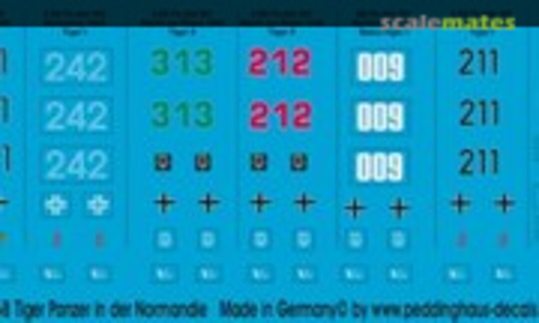 1:87 Tiger Panzer in der Normandie (Peddinghaus-Decals EP 758) EP 758