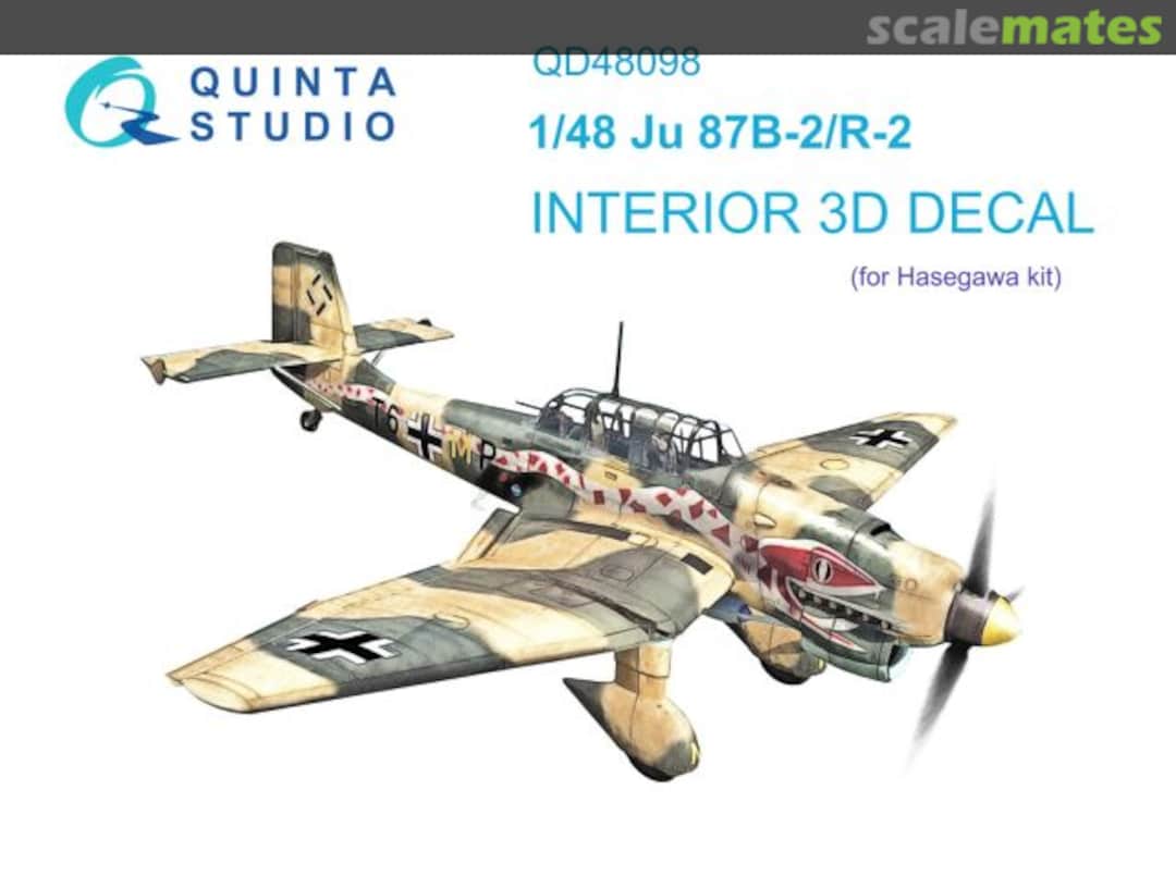 Boxart Ju 87B-2/R-2 interior 3D decals QD48098 Quinta Studio Boxart Ju 87B-2/R-2 interior 3D decals QD48098 Quinta Studio
