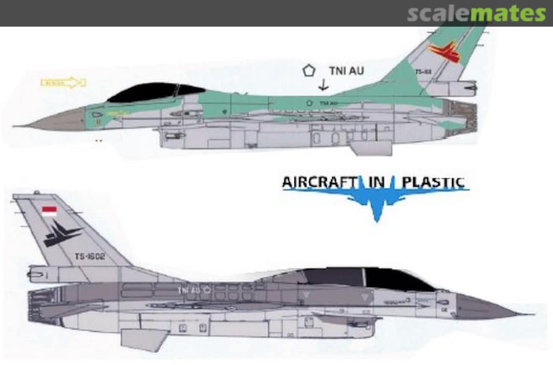 Boxart Gen.Dynamics / Lockheed F-16 Indonesia A.F. AIPD-169 Aircraft in Plastic Boxart Gen.Dynamics / Lockheed F-16 Indonesia A.F. AIPD-169 Aircraft in Plastic