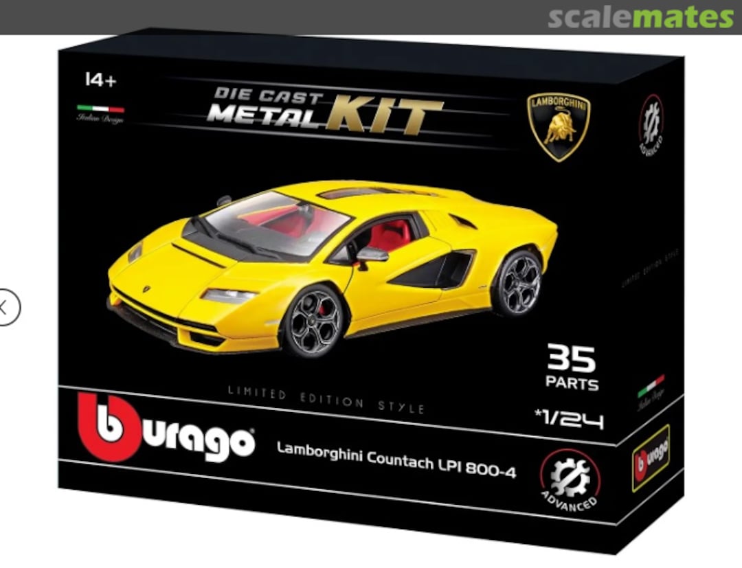 Boxart Lamborghini Countach LPI 800-4 25130 Bburago Boxart Lamborghini Countach LPI 800-4 25130 Bburago