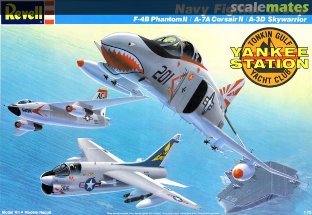Boxart Navy Fighter Group F-4B Phantom II / A-7B Corsair II / A-3D Skywarrior 4783 Revell Boxart Navy Fighter Group F-4B Phantom II / A-7B Corsair II / A-3D Skywarrior 4783 Revell