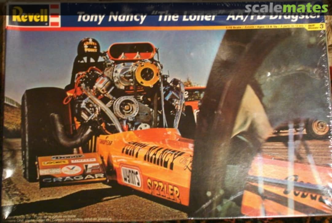 Boxart Tony Nancy "The Loner" AA/FD Dragster 85-7683 Revell Boxart Tony Nancy "The Loner" AA/FD Dragster 85-7683 Revell