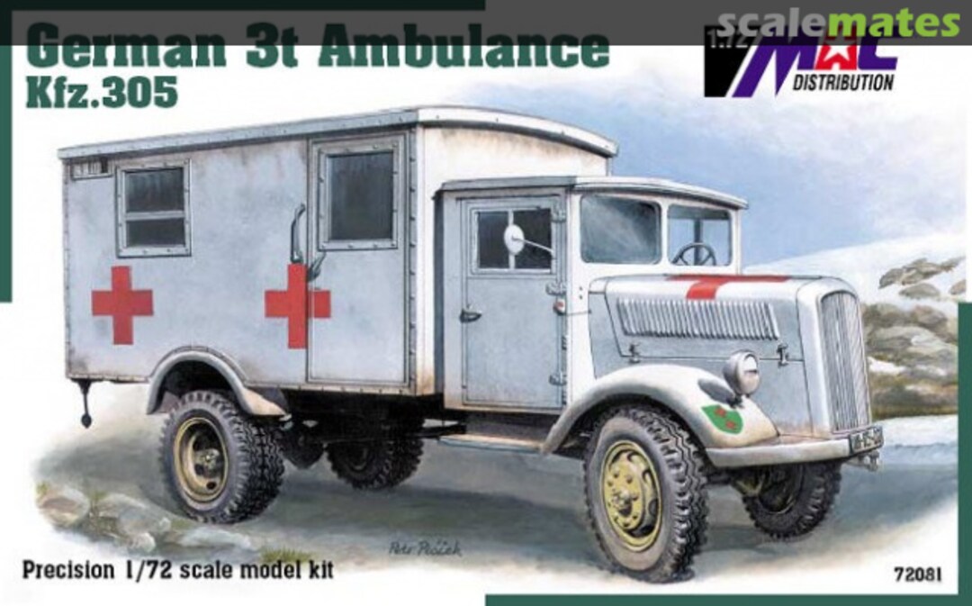 Boxart German 3t Ambulance Kfz.305 72081 MAC Distribution Boxart German 3t Ambulance Kfz.305 72081 MAC Distribution