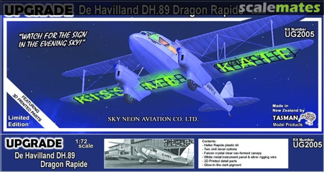 Boxart Sky Neon Aviation Co. Ltd. UG2005 Tasman Model Products Boxart Sky Neon Aviation Co. Ltd. UG2005 Tasman Model Products