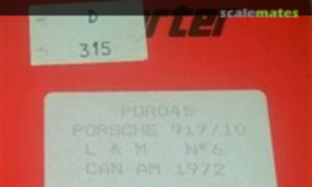 1:43 Porsche 917/10 &quot;L&amp;M&quot; No. 6 (Starter POR045)