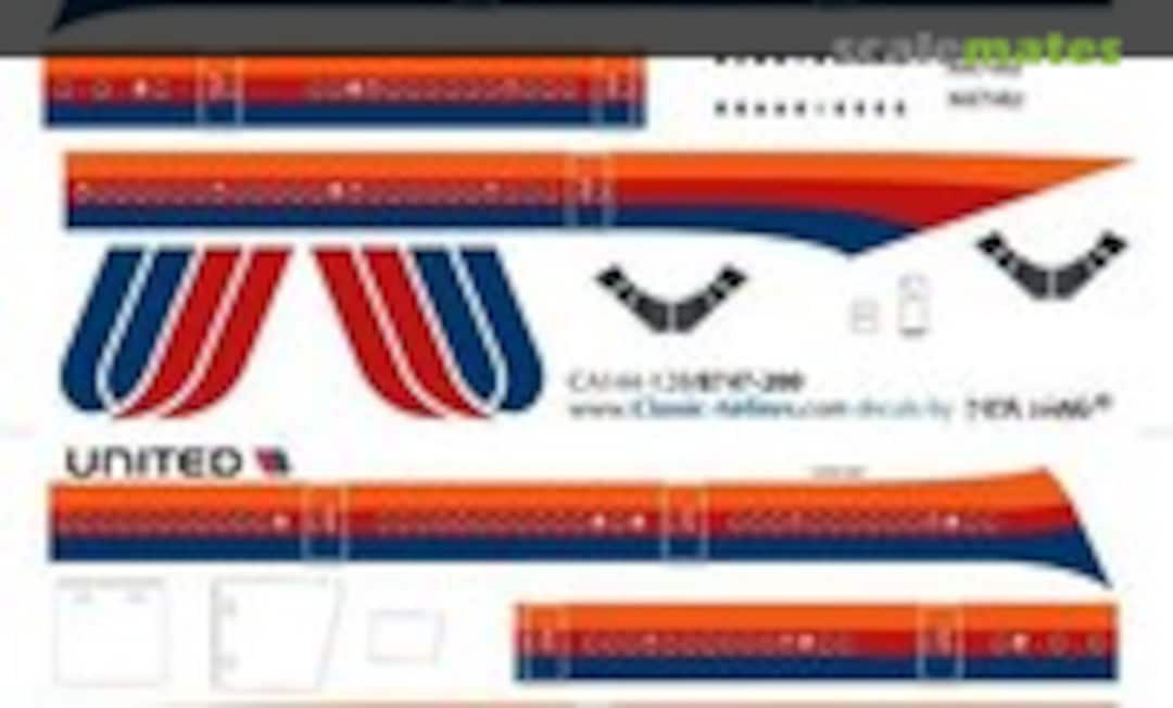 1:144 United Airlines Boeing 747-122 N4714U (Classic Airlines CA144-128)