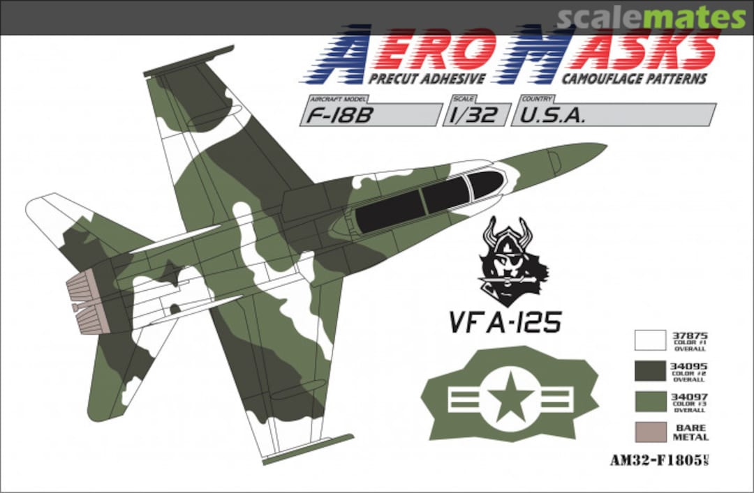 Boxart F-18B USA VFA-125 AM32-F1805 AeroMasks Boxart F-18B USA VFA-125 AM32-F1805 AeroMasks