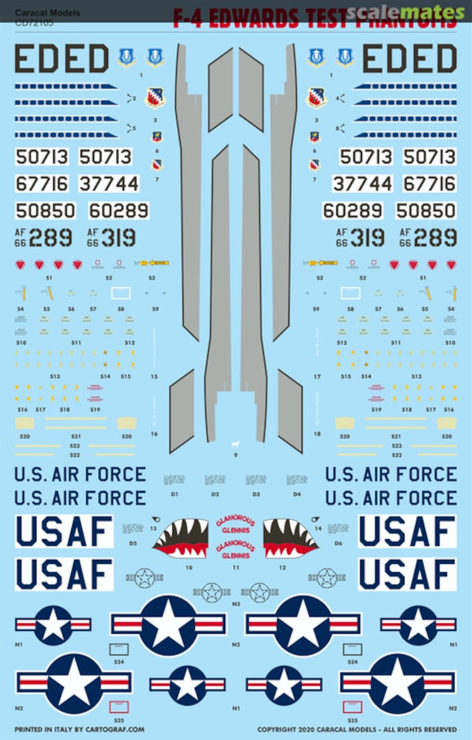 Contents F-4 Edwards Test Phantoms CD72105 Caracal Models
