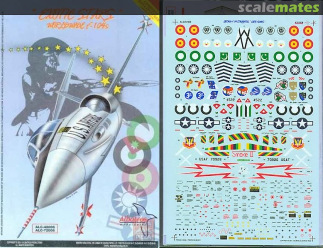 Boxart Worldwide F-104s ALC-72006 Albatros Modelworks Boxart Worldwide F-104s ALC-72006 Albatros Modelworks