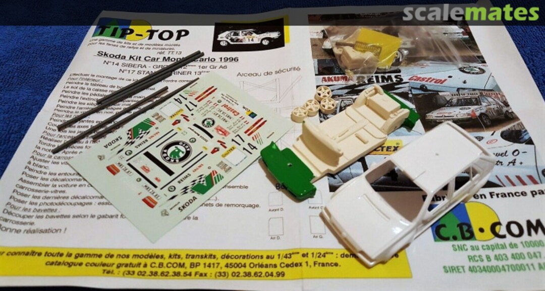 Boxart Škoda Felicia Kit Car "Škoda Auto" TT13 TIP-TOP Boxart Škoda Felicia Kit Car "Škoda Auto" TT13 TIP-TOP