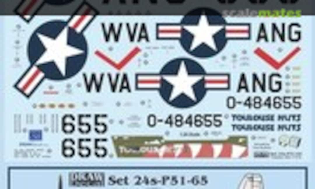 1:24 “Toulouse Nuts” TF-51D (Draw Decal 24-P51-65) 24-P51-65