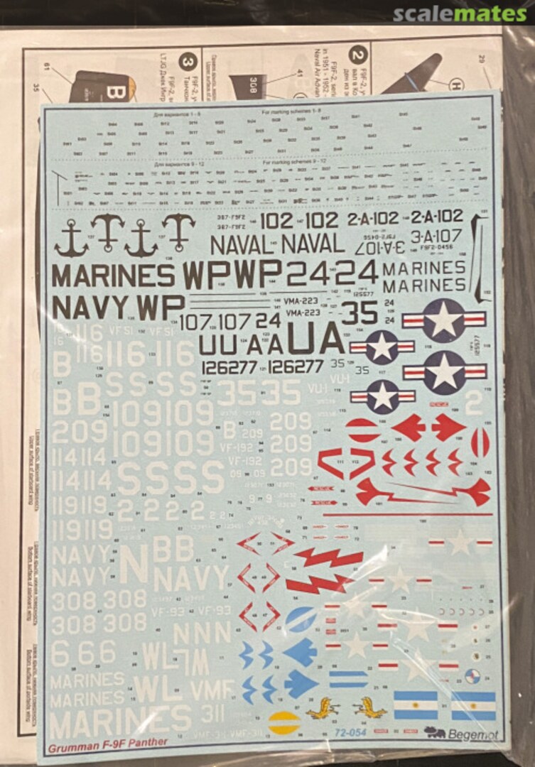 Boxart Grumman F9F Panther 72-054 Begemot Boxart Grumman F9F Panther 72-054 Begemot