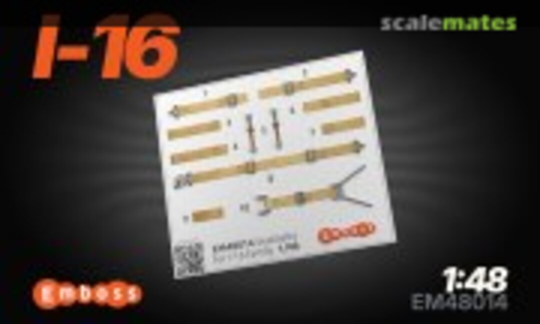 1:48 I-16 Seatbelts interior 3D decals (Embase EM48014) EM48014