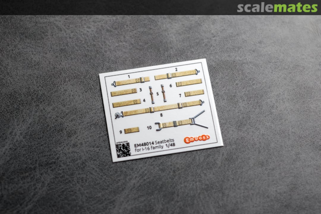 Contents I-16 Seatbelts interior 3D decals EM48014 Embase Contents I-16 Seatbelts interior 3D decals EM48014 Embase