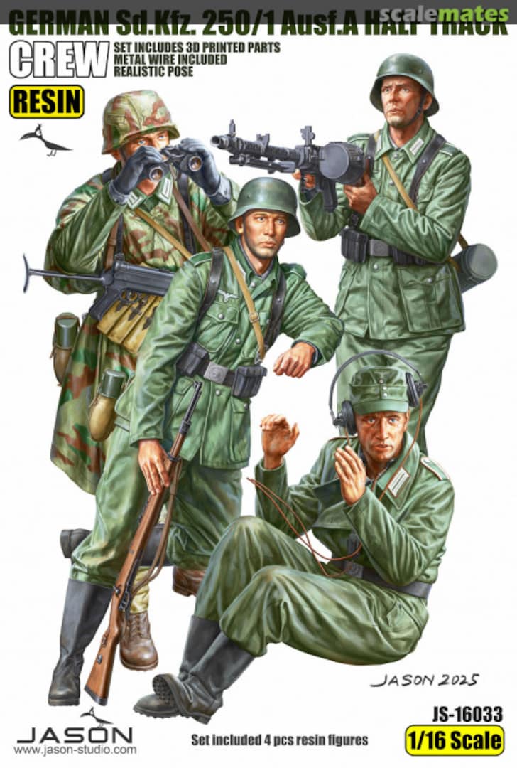 Boxart German Sd.Kfz. 250/1 Ausf.A Half Track crew JS16033 Jason Studio Boxart German Sd.Kfz. 250/1 Ausf.A Half Track crew JS16033 Jason Studio