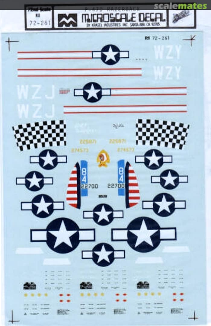 Boxart P-47D Razorback Aces Pt. 2 72-261 Microscale