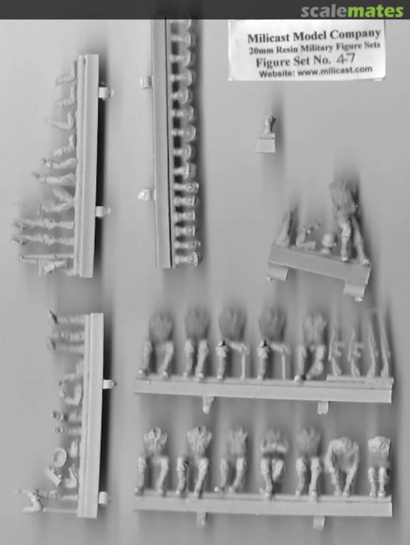 Boxart American Army Seated Figures FIG047 Milicast