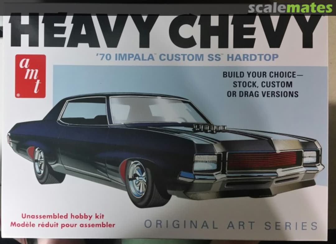 Boxart HEAVY CHEVY '70 IMPALA CUSTOM SS HARDTOP 895 AMT Boxart HEAVY CHEVY '70 IMPALA CUSTOM SS HARDTOP 895 AMT