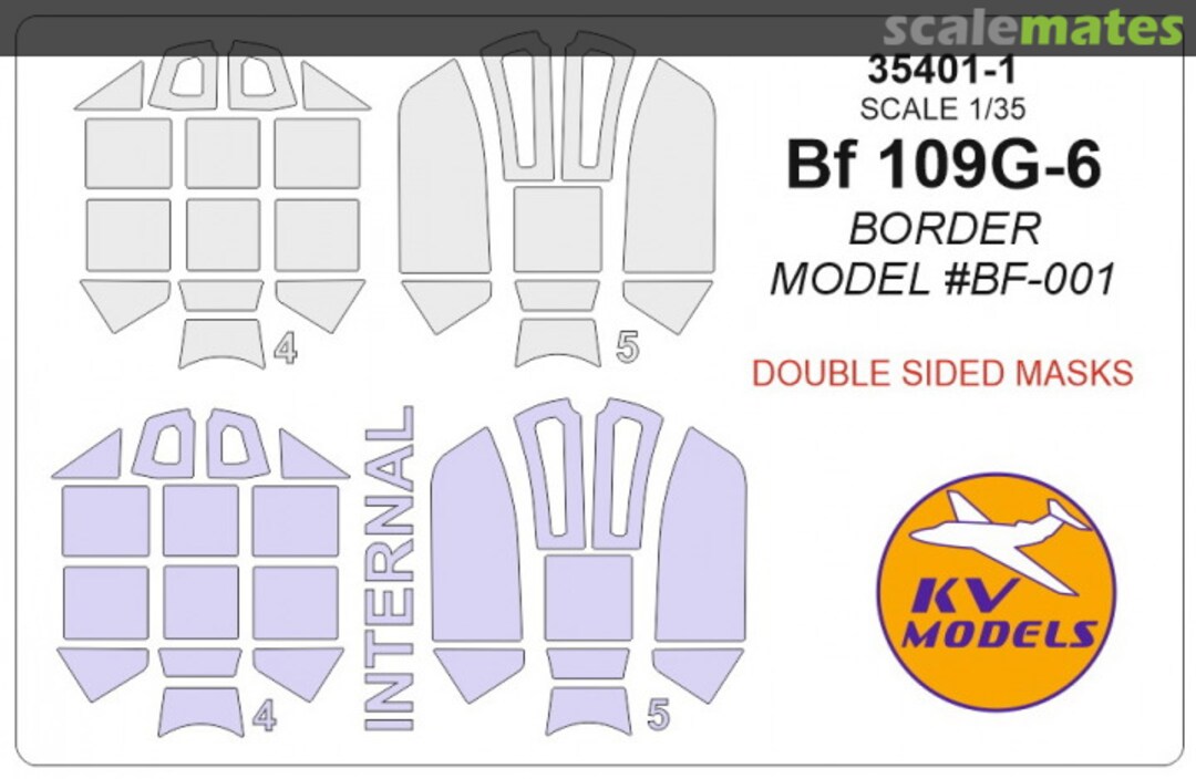 Boxart BF-109G-6 - Double sided masks 35401-1 KV Models Boxart BF-109G-6 - Double sided masks 35401-1 KV Models