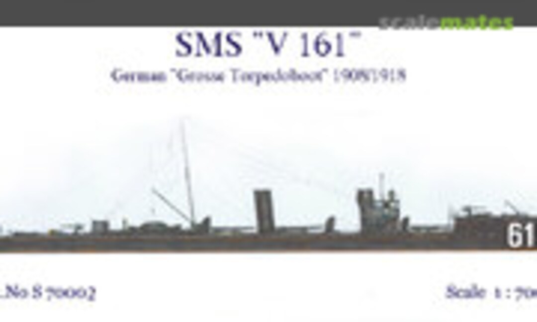 1:700 SMS "V161' German" Grosse Torpedoboat" 1908/1918 (Choroszy Modelbud S70002) S70002