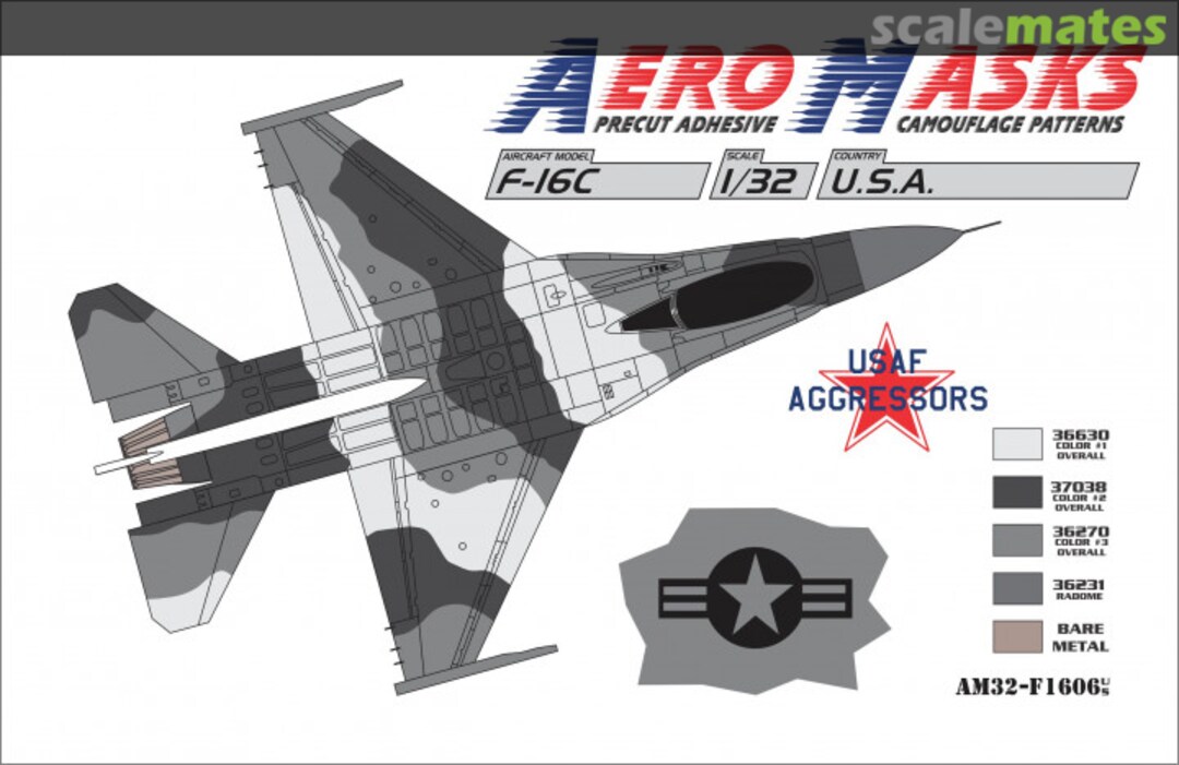 Boxart F-16C USA USAF Aggressors AM32-F1606 AeroMasks Boxart F-16C USA USAF Aggressors AM32-F1606 AeroMasks