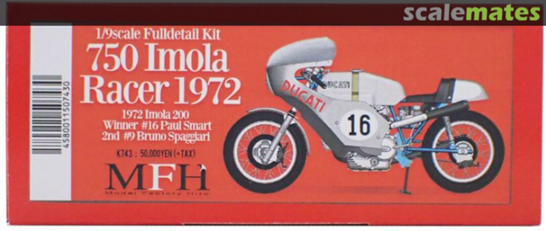 Boxart Ducati 750 K-743 Model Factory Hiro Boxart Ducati 750 K-743 Model Factory Hiro