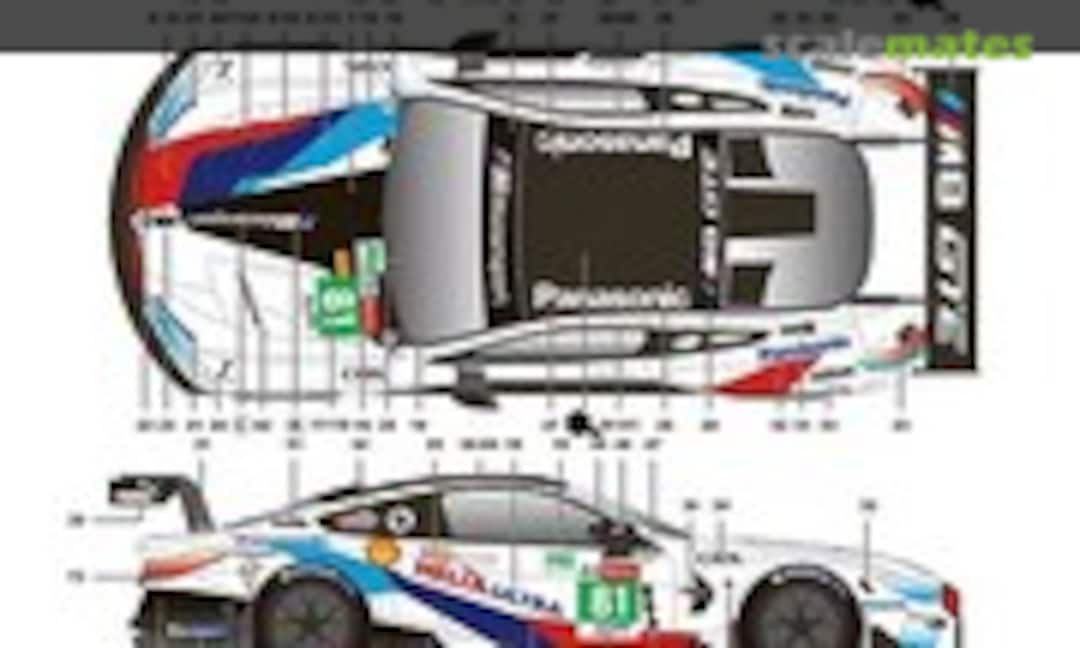 1:24 BMW M8 GTE FIA World Endurance Championship Le Mans 24H 2018 BMW Team MT (SK Decals SK-24124)