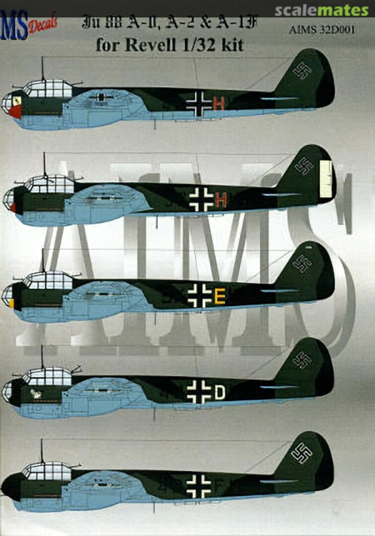 Boxart Junkers Ju 88 A-0, A-1, A-1(F) & C-2 32D001 AIMS Boxart Junkers Ju 88 A-0, A-1, A-1(F) & C-2 32D001 AIMS
