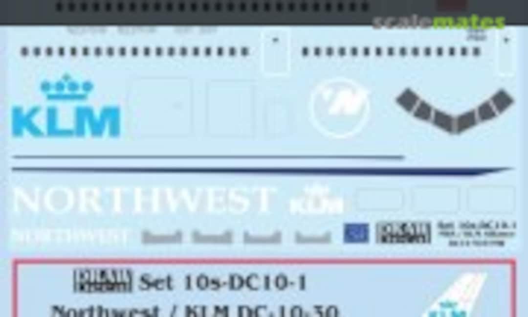 1:100 NWA / KLM Alliance DC-10-30 N237NW (Draw Decal 10-DC10-1) 10-DC10-1